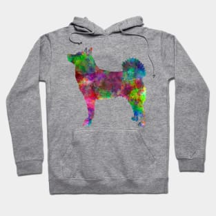 Norwegian Buhund in watercolor Hoodie